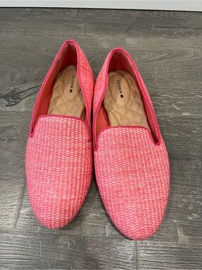 Birdies “The Starling” Loafer – Pink Raffia Size 9.5 Women’s Slip on Flats